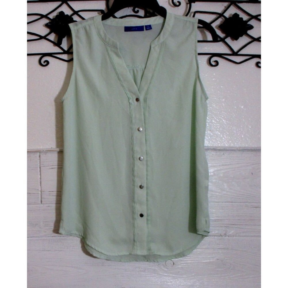 Apt 9 Women's Top Size XS Sleeveless Green Round Neck